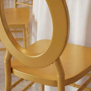 3 pcs Stackable Acrylic Chiavari Ghost Chairs with Oval Open Back