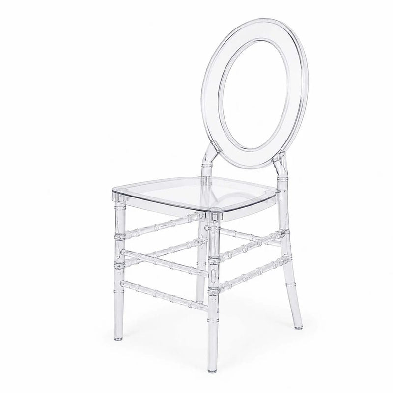 3 pcs Stackable Acrylic Chiavari Ghost Chairs with Oval Open Back FURN_CHIV05_CLR_PK3