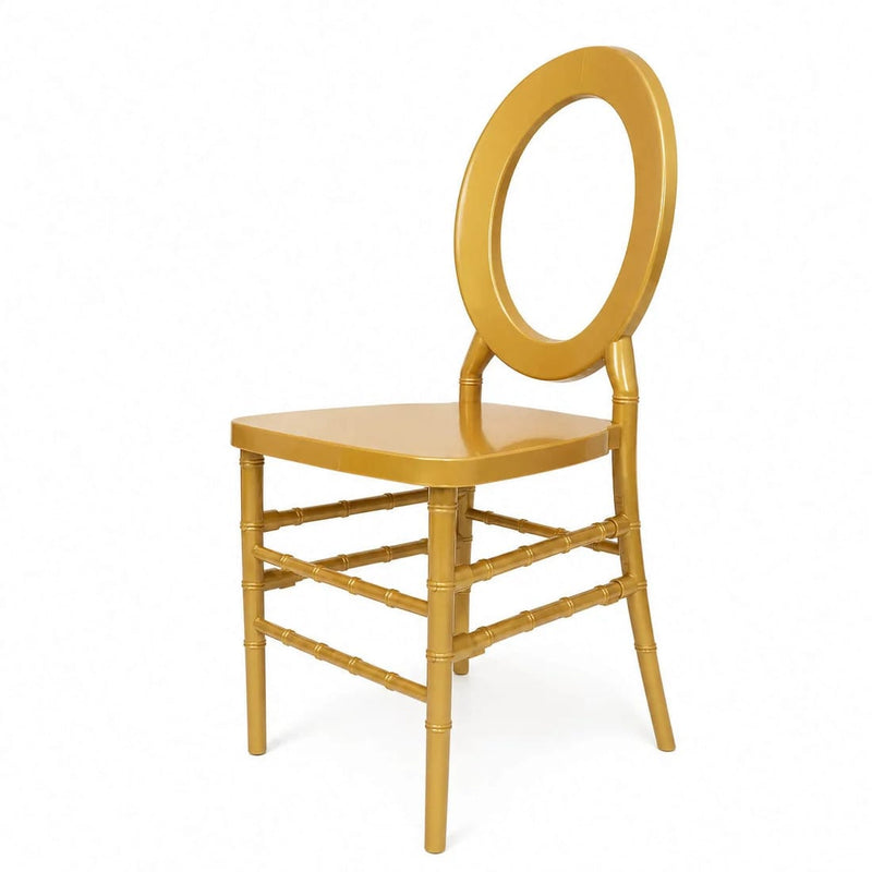 3 pcs Stackable Acrylic Chiavari Ghost Chairs with Oval Open Back FURN_CHIV05_GOLD_PK3