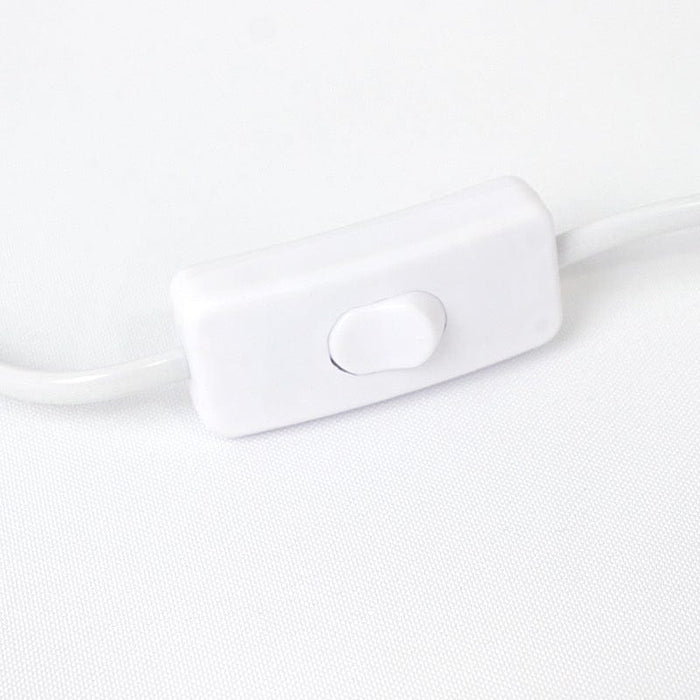 3 Plug-in 6 ft Pendant Light Cords Hanging Lamp Sockets - White LED_CORD01_6FT_WHT