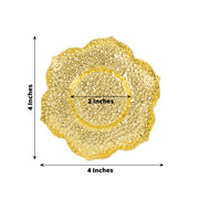 3 Plum Blossom 5" Metal Votive Candle Holders