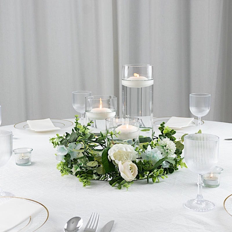 3 Premium Glass Cylinder Vases Centerpieces - Clear VASE_A3_SET01_CLR