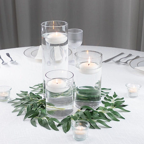 3 Premium Glass Cylinder Vases Centerpieces - Clear VASE_A3_SET01_CLR