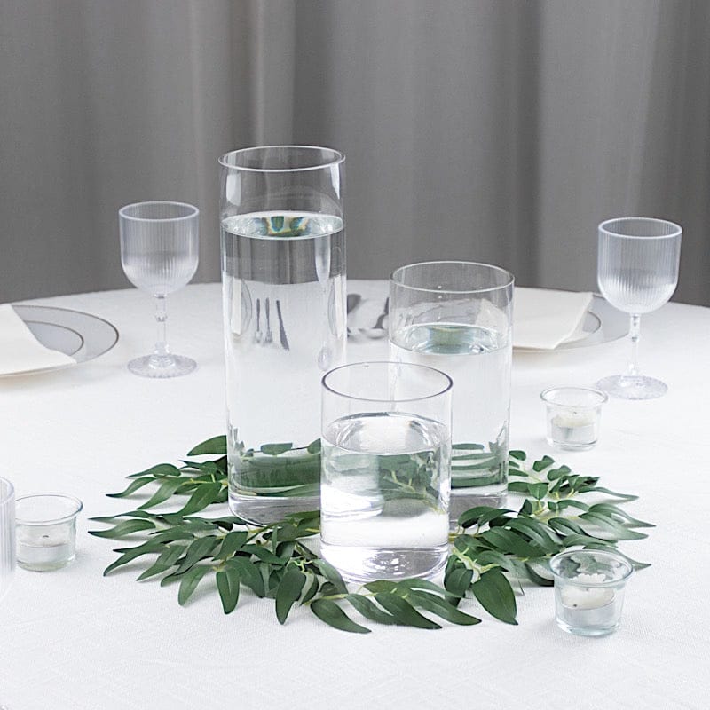 3 Premium Glass Cylinder Vases Centerpieces - Clear VASE_A3_SET01_CLR