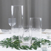 3 Premium Glass Cylinder Vases Centerpieces - Clear VASE_A3_SET01_CLR