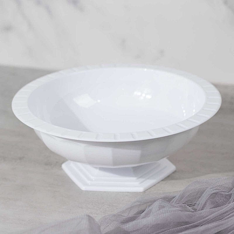 3 Round 10" Roman Style Footed Compote Bowl Flower Vase