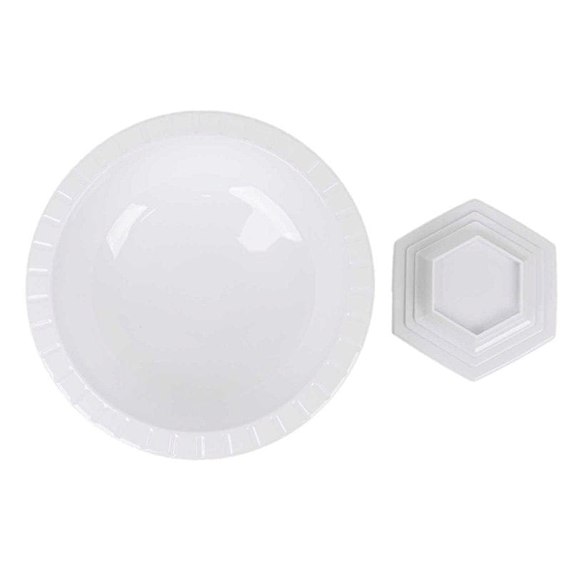 3 Round 10" Roman Style Footed Compote Bowl Flower Vase