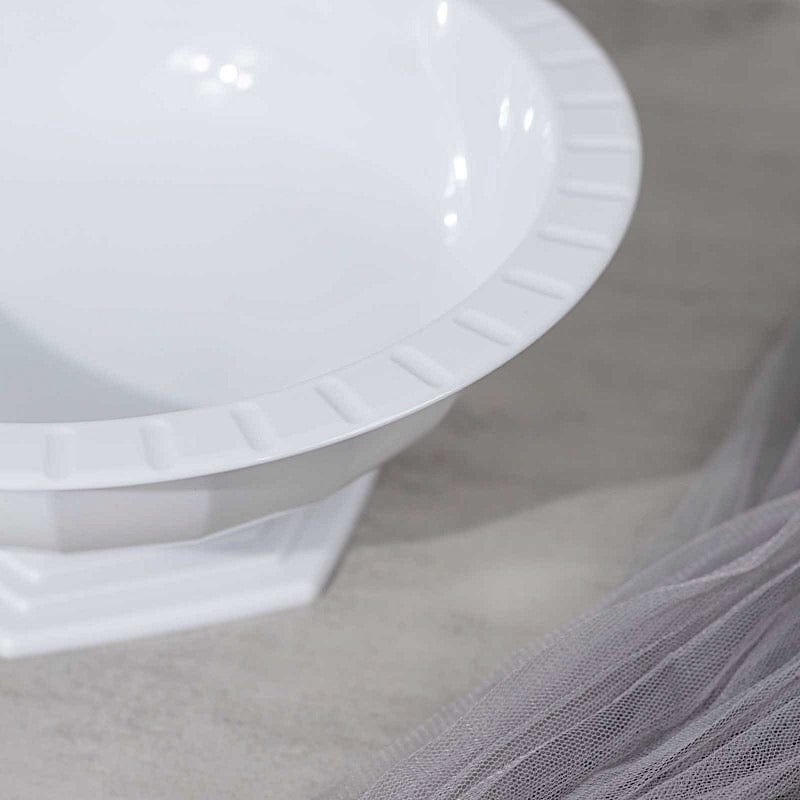 3 Round 10" Roman Style Footed Compote Bowl Flower Vase