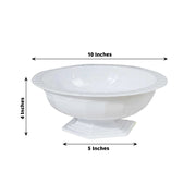 3 Round 10" Roman Style Footed Compote Bowl Flower Vase