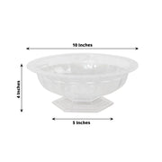 3 Round 10" Roman Style Footed Compote Bowl Flower Vase