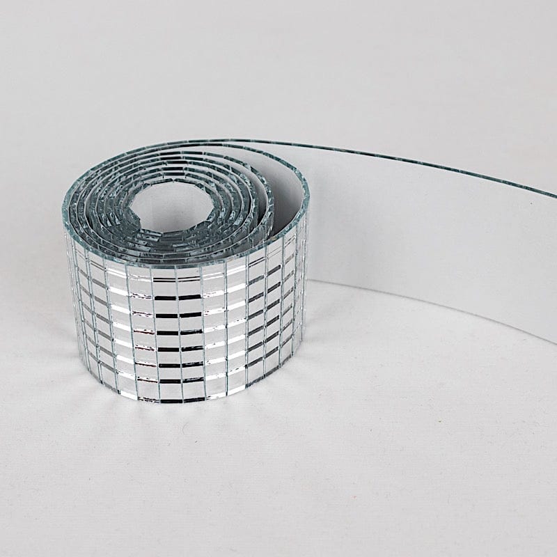 3 Self-Adhesive Glass Mirrors Mosaic Tiles - Silver DIA_GLAS01_SILV