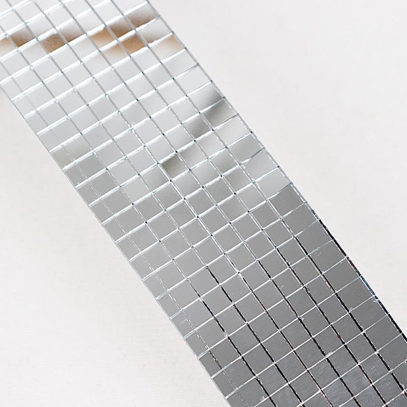3 Self-Adhesive Glass Mirrors Mosaic Tiles - Silver DIA_GLAS01_SILV