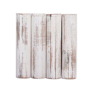 3 Semicircle 3 Tier Wooden Cupcake Pedestals Dessert Display Stands - Whitewashed CAKE_WOD010_SET_WHT