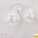 3 Shimmer Sequin Fabric Hanging Lanterns