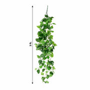 3 Silk Pothos Artificial Hanging Plants - Green ARTI_GRN_19_01