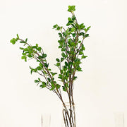 3 Stems 43" Artificial Green Petal Branches Leaf Sprays- Green ARTI_GRN_17_01