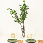 3 Stems 43" Artificial  Petal Branches Leaf Sprays- Green ARTI_GRN_17_01