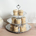 3-Tier 13" Round Plastic Cupcake Stand with Top Handle
