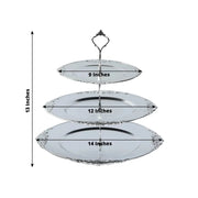 3-Tier 13" Round Plastic Cupcake Stand with Top Handle