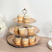 3-Tier 13" Round Plastic Cupcake Stand with Top Handle