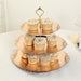 3-Tier 13" Round Plastic Cupcake Stand with Top Handle