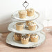 3-Tier 13" Round Plastic Cupcake Stand with Top Handle