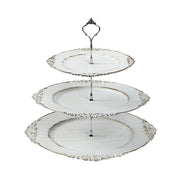 3-Tier 13" Round Plastic Cupcake Stand with Top Handle