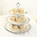 3-Tier 13" Round Plastic Cupcake Stand with Top Handle