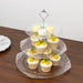 3-Tier 13" Round Plastic Cupcake Stand with Top Handle
