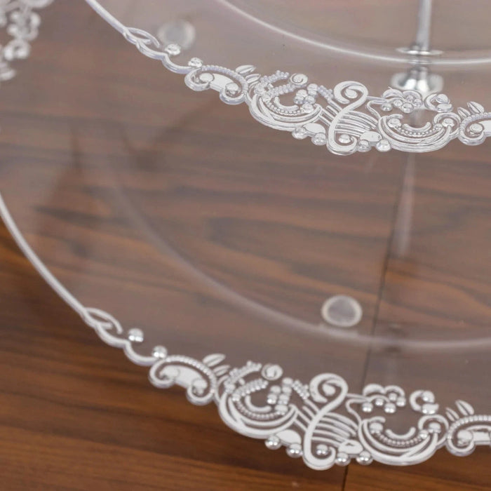 3-Tier 13" Round Plastic Cupcake Stand with Top Handle