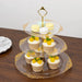 3-Tier 13" Round Plastic Cupcake Stand with Top Handle