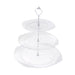 3-Tier 13" Round Plastic Cupcake Stand with Top Handle CAKE_PLST_R1310_CLSV