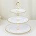 3-Tier 14" Round Plastic Cupcake Tower Stand Beaded Rim