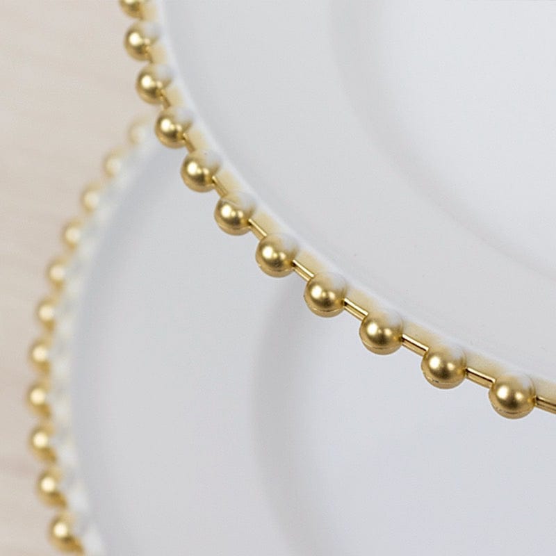 3-Tier 14" Round Plastic Cupcake Tower Stand Beaded Rim