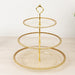 3-Tier 14" Round Plastic Cupcake Tower Stand Beaded Rim