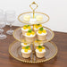 3-Tier 14" Round Plastic Cupcake Tower Stand Beaded Rim