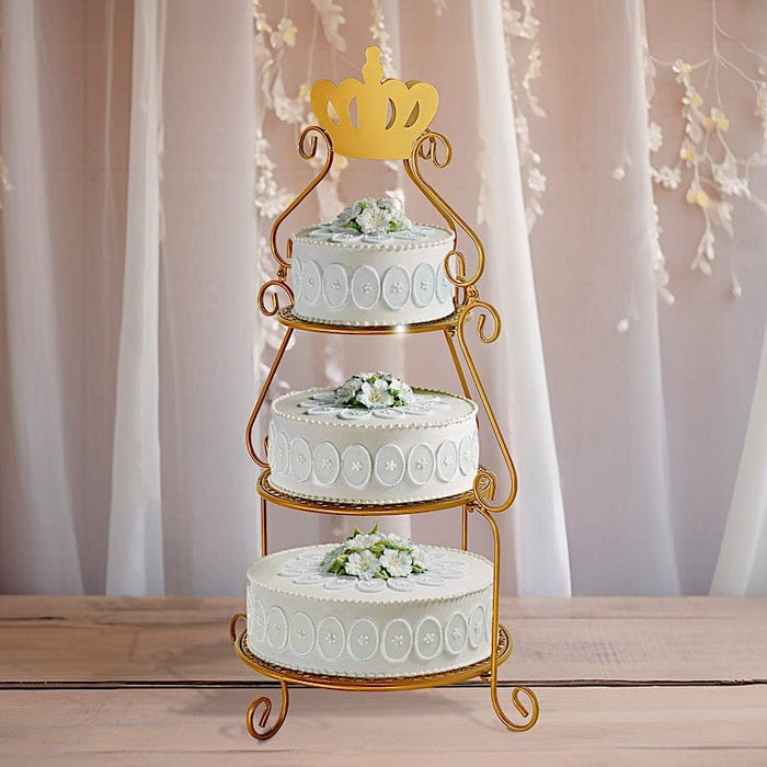 Tier Cake Crown Cake Stand Set Tiered Tray Hardware For Cake Stand