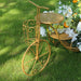 3-Tier 40" Metal Bicycle Wedding Cake Stand with Mesh Trays - Gold CAKE_STND_BIKE01_GOLD