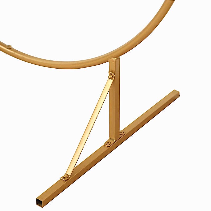 3-Tier 6.5 ft Metal Arch Cupcake Dessert Display Stand - Gold CAKE_STND_OVAL01_78_GOLD