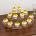 3-Tier Acrylic Half-Moon Dessert Display Pedestal Stand - Clear CAKE_PLST_CIR010_SET_CLR