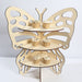 3-Tier Butterfly Wooden Cupcake Stand - Natural CAKE_WODBUT_24_NAT