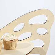 3-Tier Butterfly Wooden Cupcake Stand - Natural CAKE_WODBUT_24_NAT