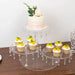 3 Tier Round Acrylic Cake Stand Cupcake Tower with Crystal Pendants - Clear CAKE_PLST_R013_10_CLR