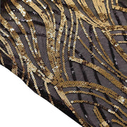 3 Wave Mesh Chiara Backdrop Stand Covers with Embroidered Sequins