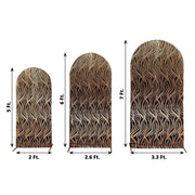 3 Wave Mesh Chiara Backdrop Stand Covers with Embroidered Sequins