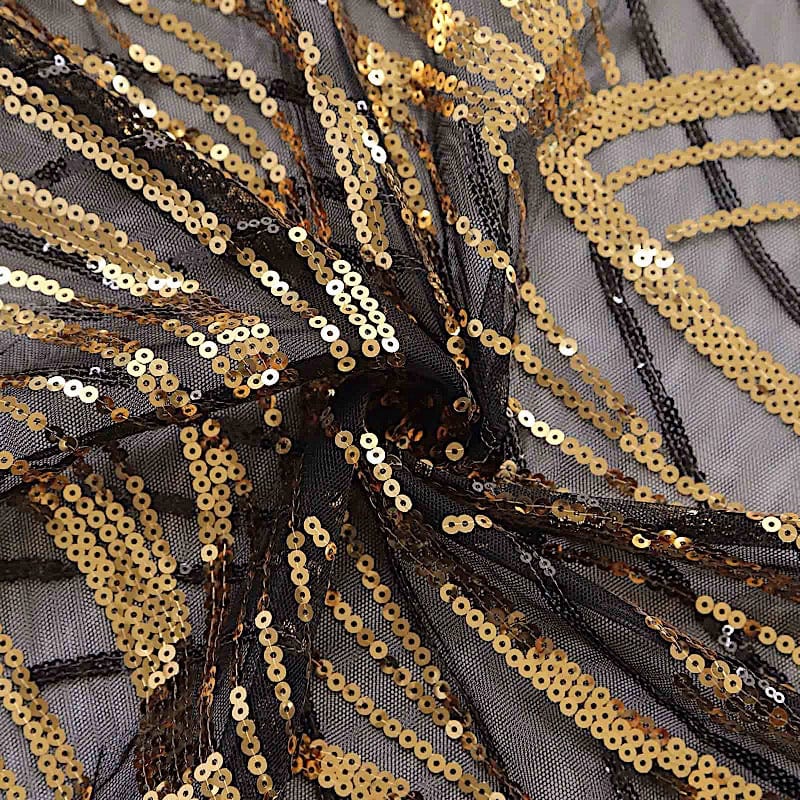 3 Wave Mesh Chiara Backdrop Stand Covers with Embroidered Sequins