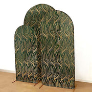 3 Wave Mesh Chiara Backdrop Stand Covers with Embroidered Sequins