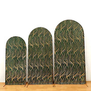 3 Wave Mesh Chiara Backdrop Stand Covers with Embroidered Sequins