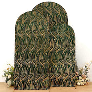 3 Wave Mesh Chiara Backdrop Stand Covers with Embroidered Sequins