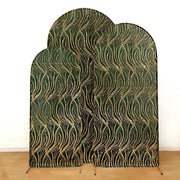 3 Wave Mesh Chiara Backdrop Stand Covers with Embroidered Sequins